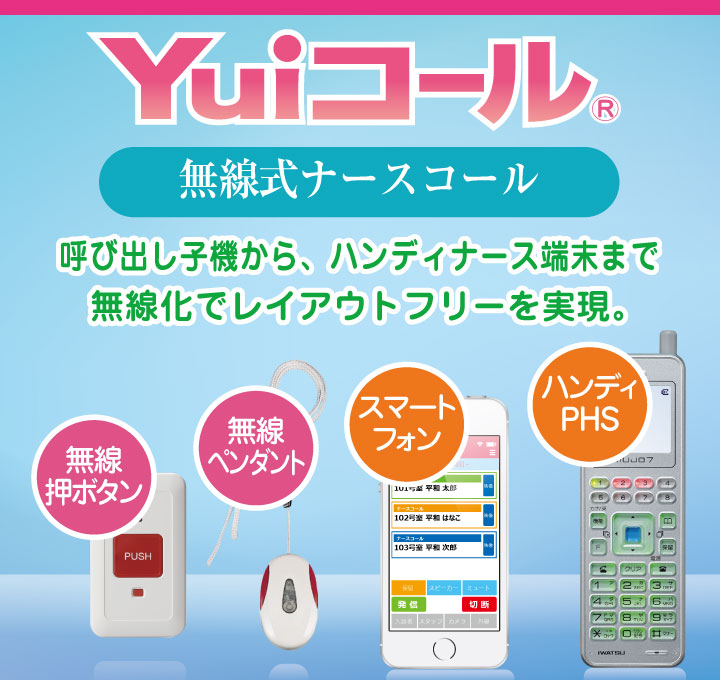無線押しボタン型（ワイヤレス）ナースコール