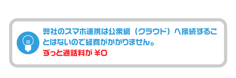 Yuiコールの機能を追加すれば、公衆網へ接続する必要がないので、通話が無料。